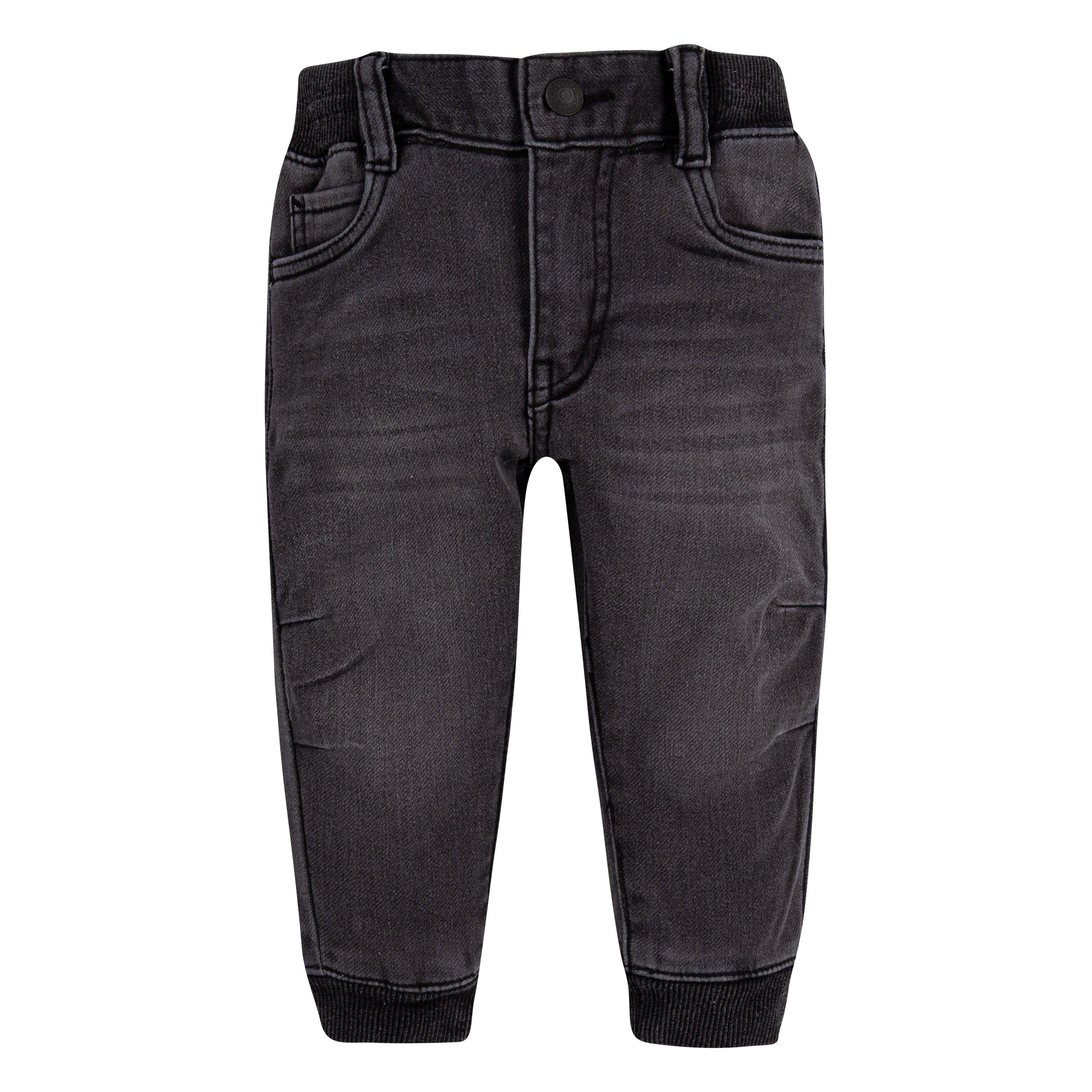 Levi's Baby Boys' Pebble Grey Denim Jogger Pants - GREY